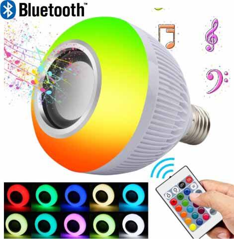 Parlante Ampolleta Multicolor Bluetooth