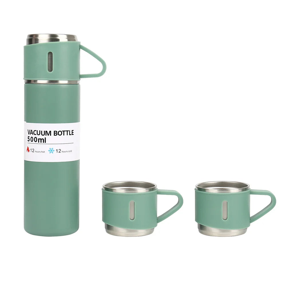 Set Termo + 3 Tazas  Caliente/Frío